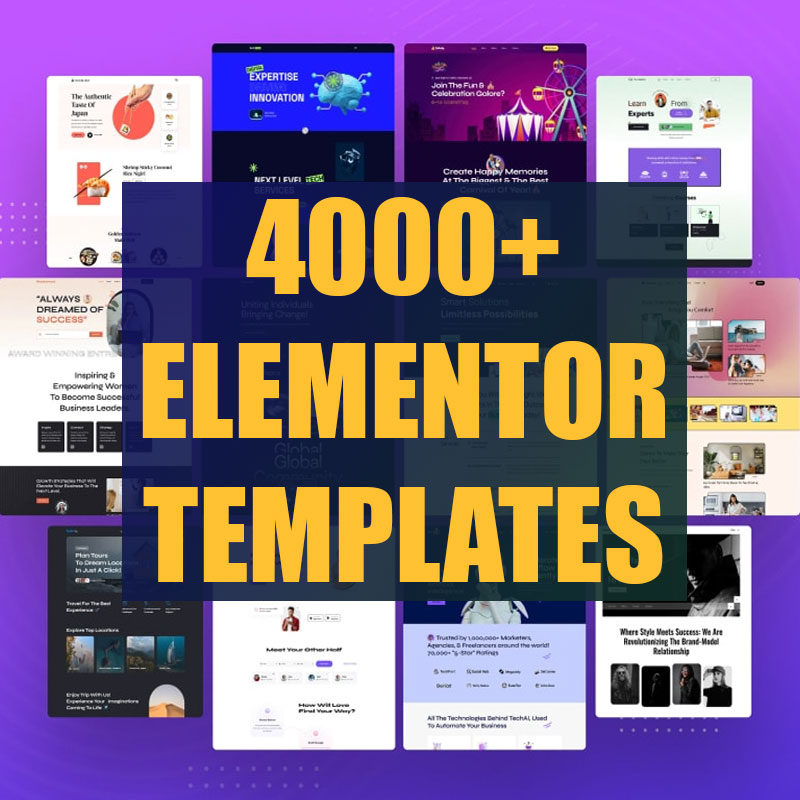 4000+ Ready-Made Elementor Templates Bundle